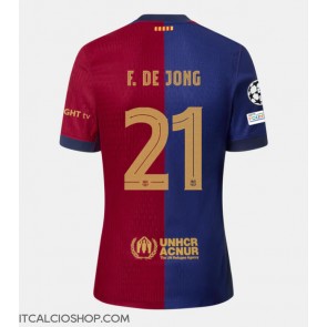 Barcelona Frenkie de Jong #21 Prima Maglia 2024-25 Manica Corta